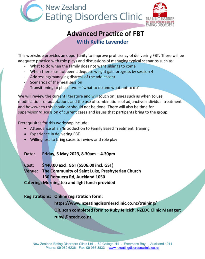 Advanced Practice of FBT NZ Eating Disorders Clinic